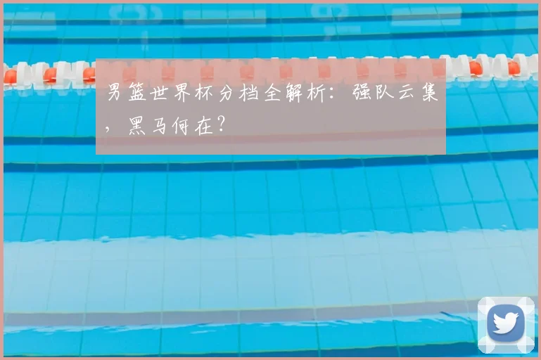 男篮世界杯分档全解析:强队云集,黑马何在?